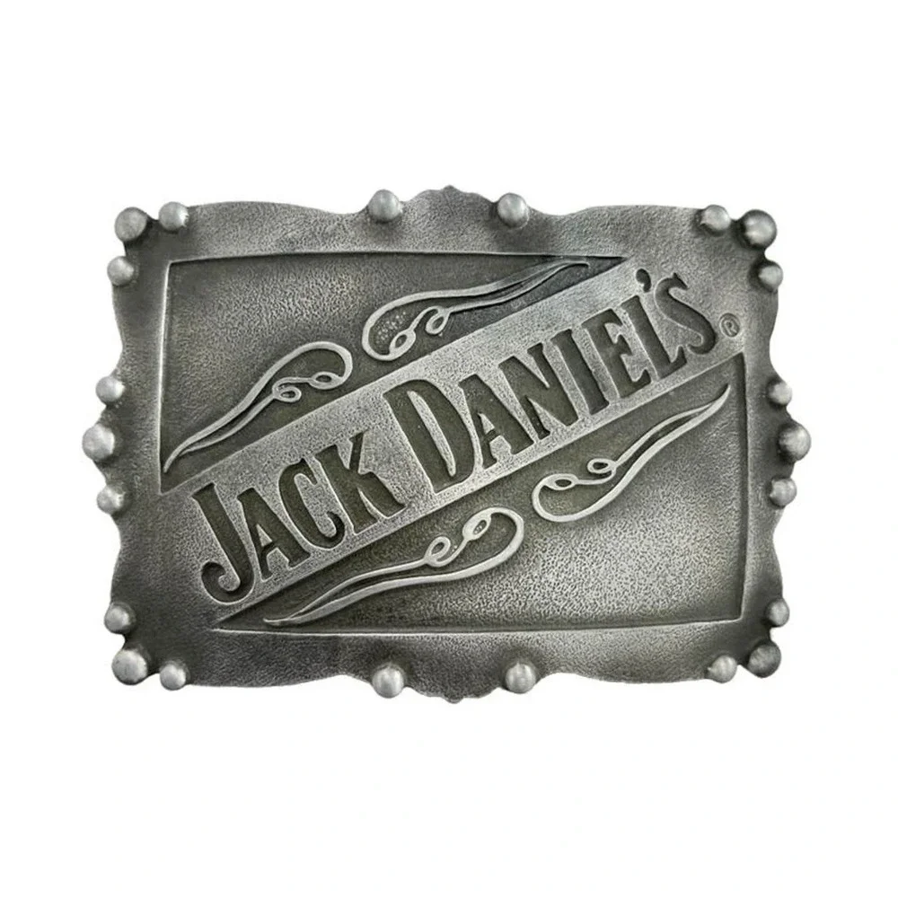 Jack Daniels Belt Buckle Pewter Western Americana Rare Collectible 2013 Logo